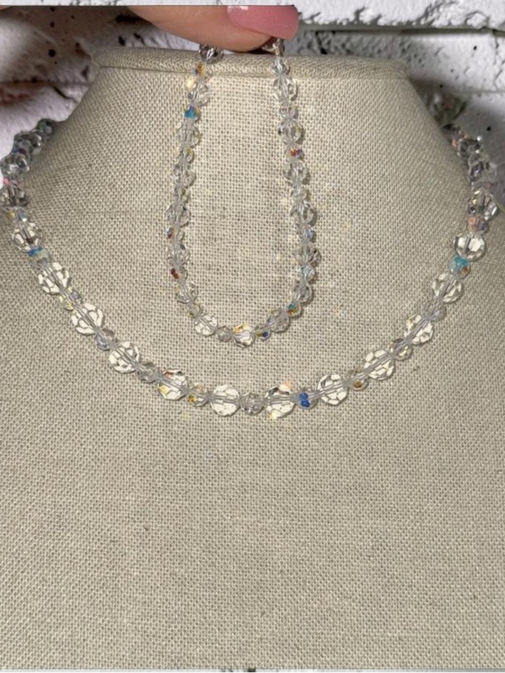 Aurora Borelis Crystal Beaded Set - Picture 2 of 5